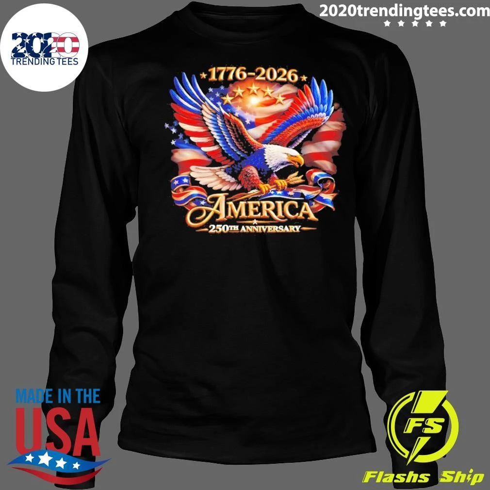 Bald Eagle American Flag 1776 2026 America 250th Anniversary Shirt