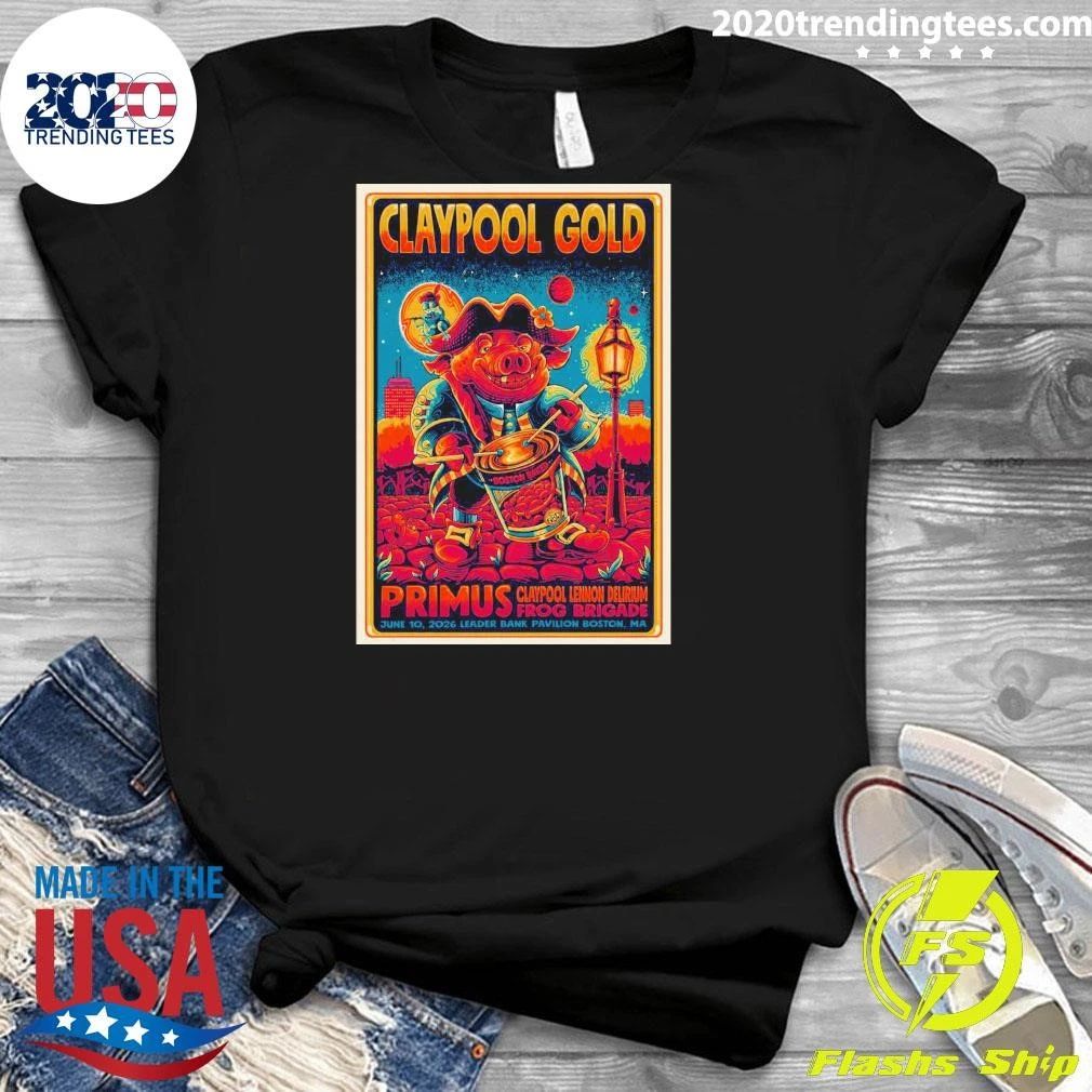 Primus Claypool Gold Tour Boston MA June 10 2026 Shirt