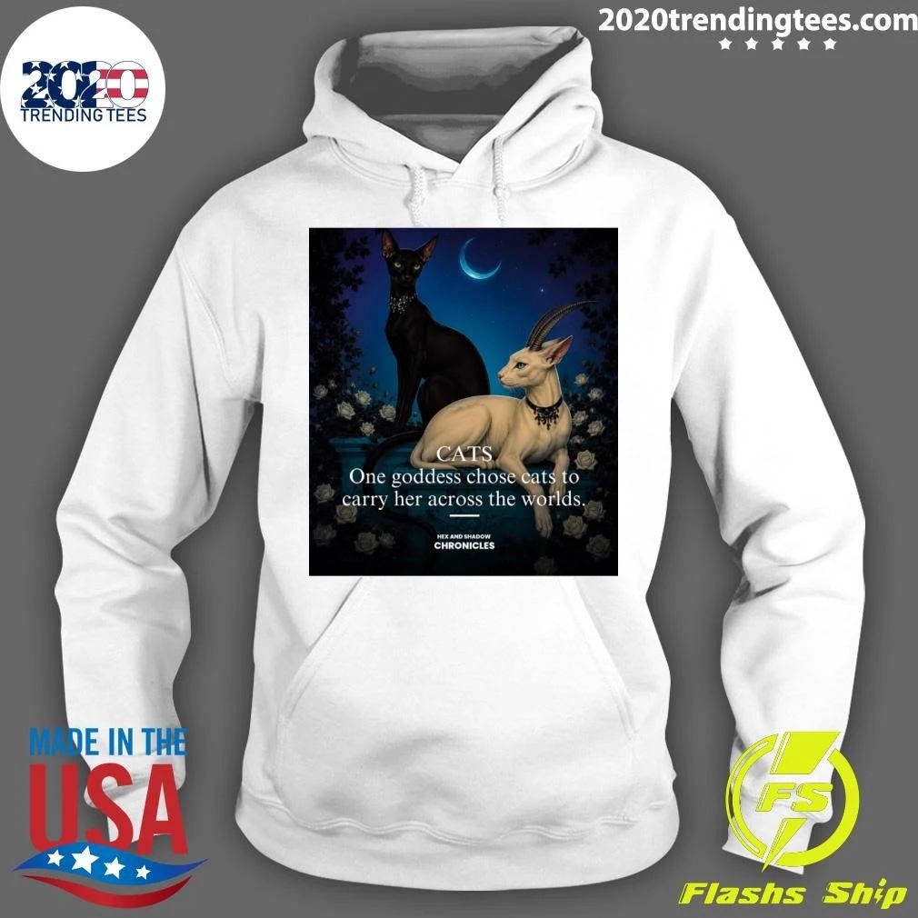 Cats One Goddess Chose Cats To Carry Her Across The World Shirt