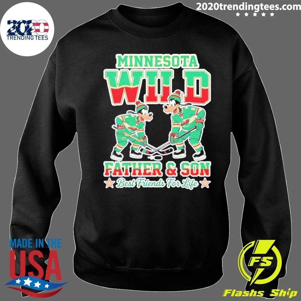 Goofy Minnesota Wild Father And Son Best Friends For Life Shirt