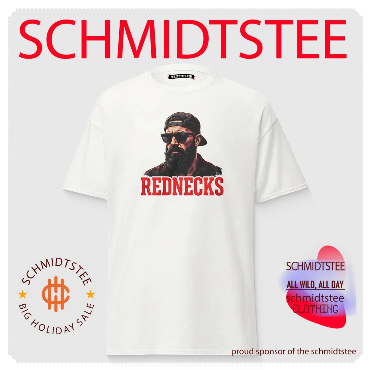 Rednecks Bearded Man with Sunglasses country life shirt