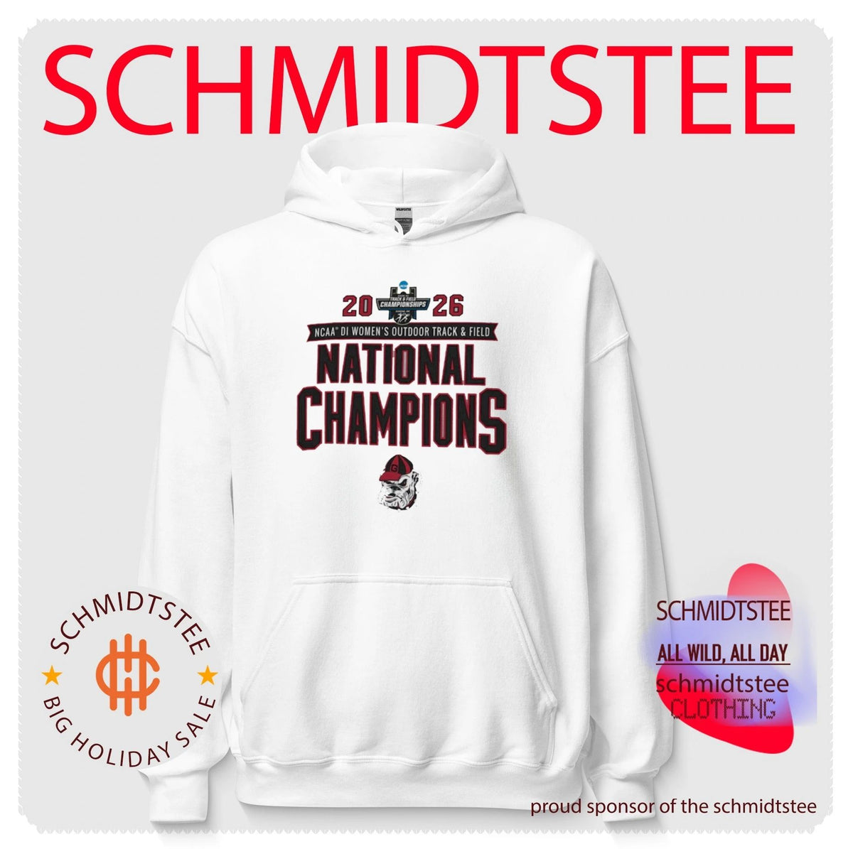 Georgia Bulldogs 2026 NCAA Women’s Outdoor Track & Field National Champions shirt