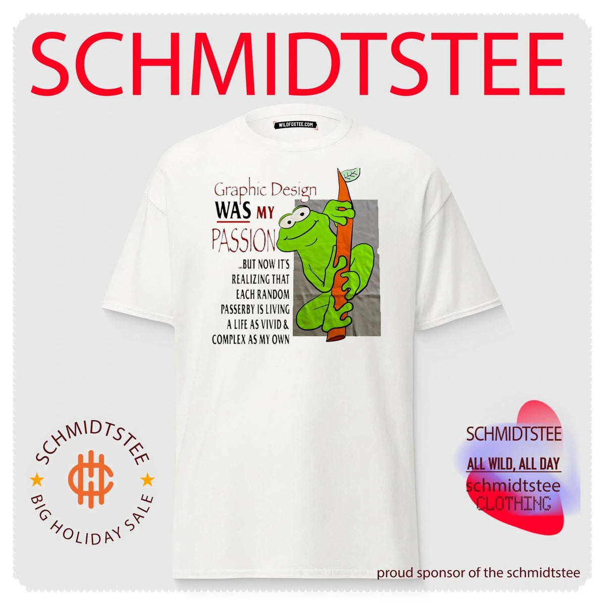 Frog graphic design was my passion shirt