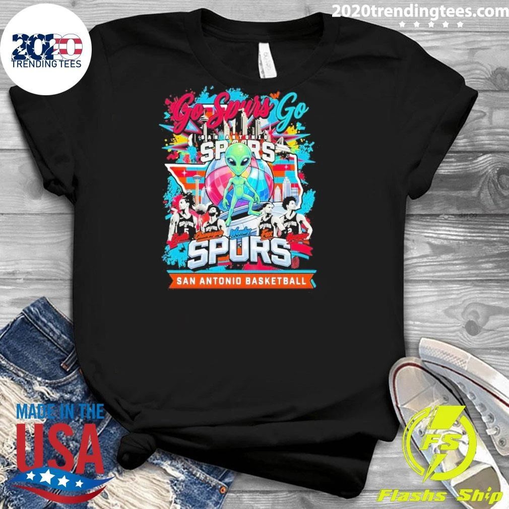 Wemby Castle Champagnie Fox Harper San Antonio Spurs Basketball Team Members 2026 Go Spurs Go Shirt