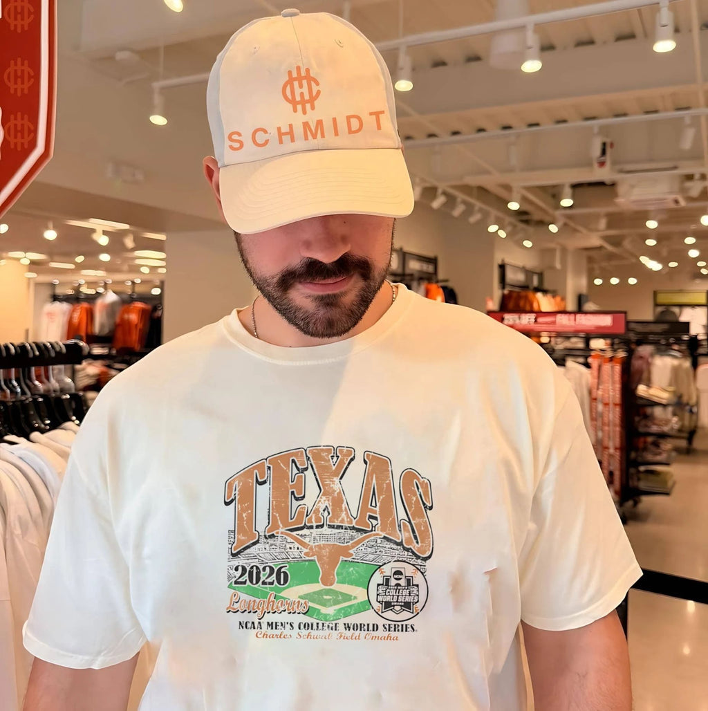 Texas Longhorns 2026 Baseball College World Series Bound Field stadium shirt