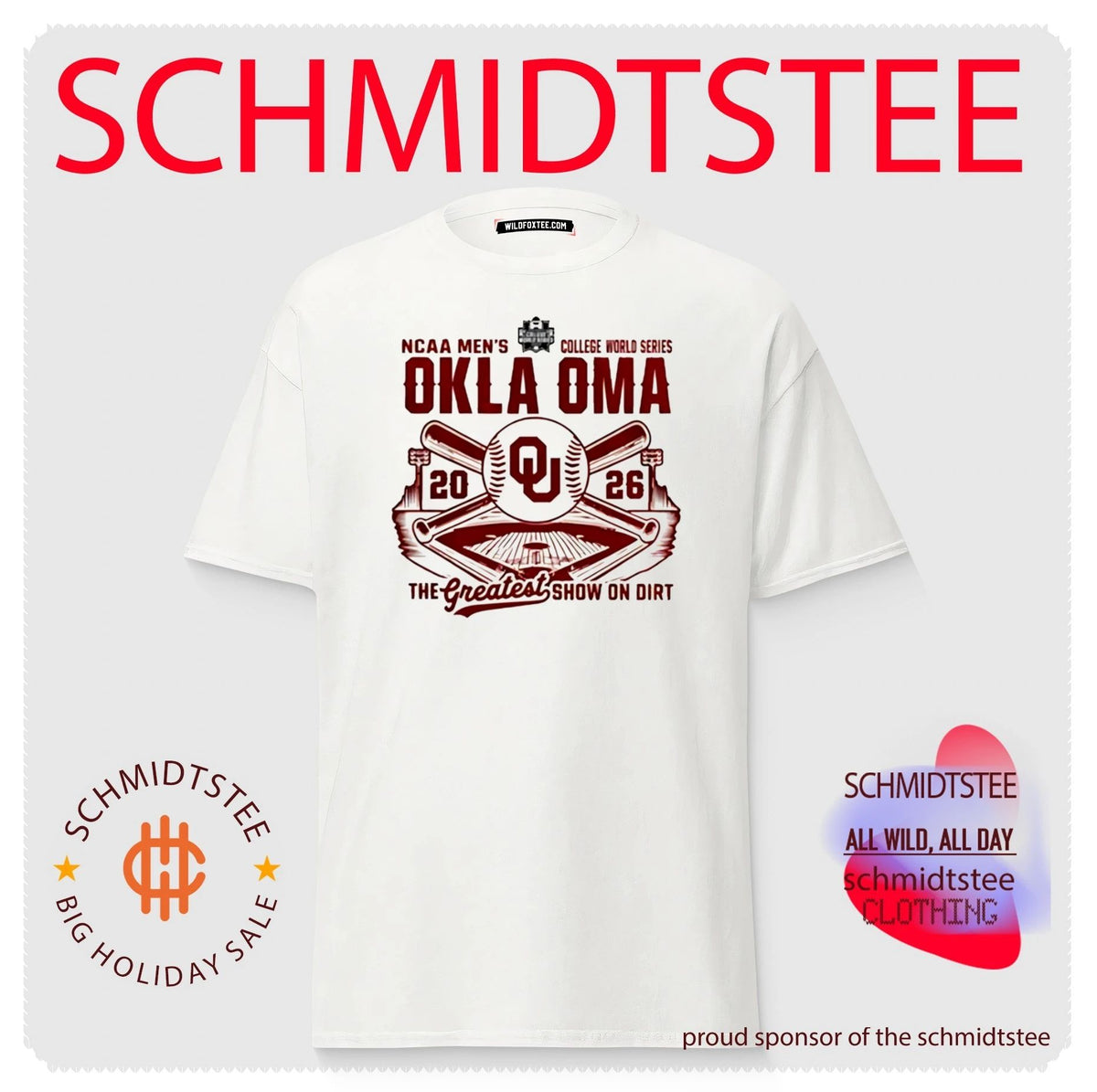 Oklahoma Sooners 2026 NCAA Baseball Men’s College World Series Oklaomaha Logo Team shirt