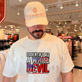 I Identify As A White Devil USA flag shirt
