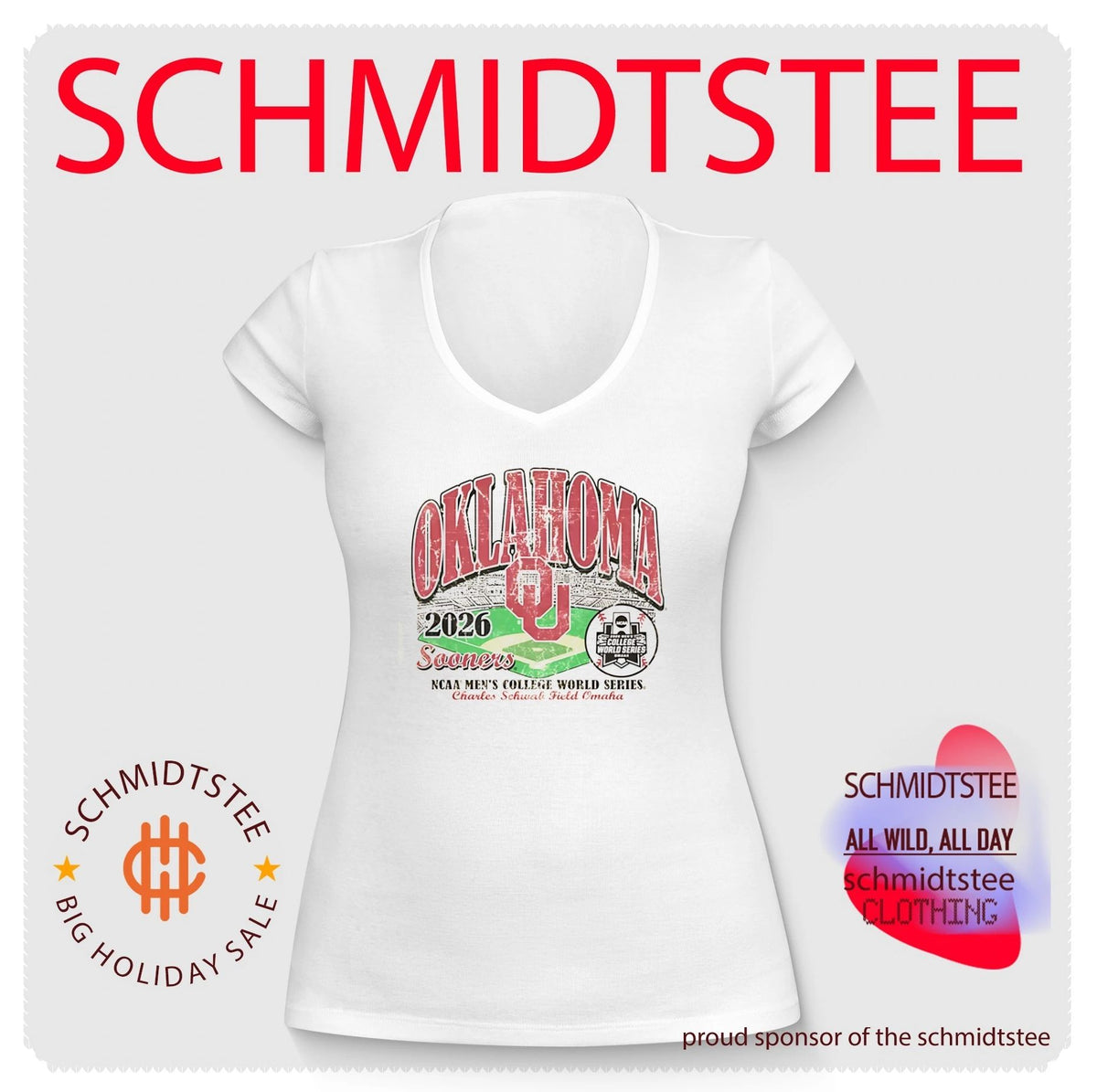 Oklahoma Sooners 2026 College World Series Bound stadium shirt