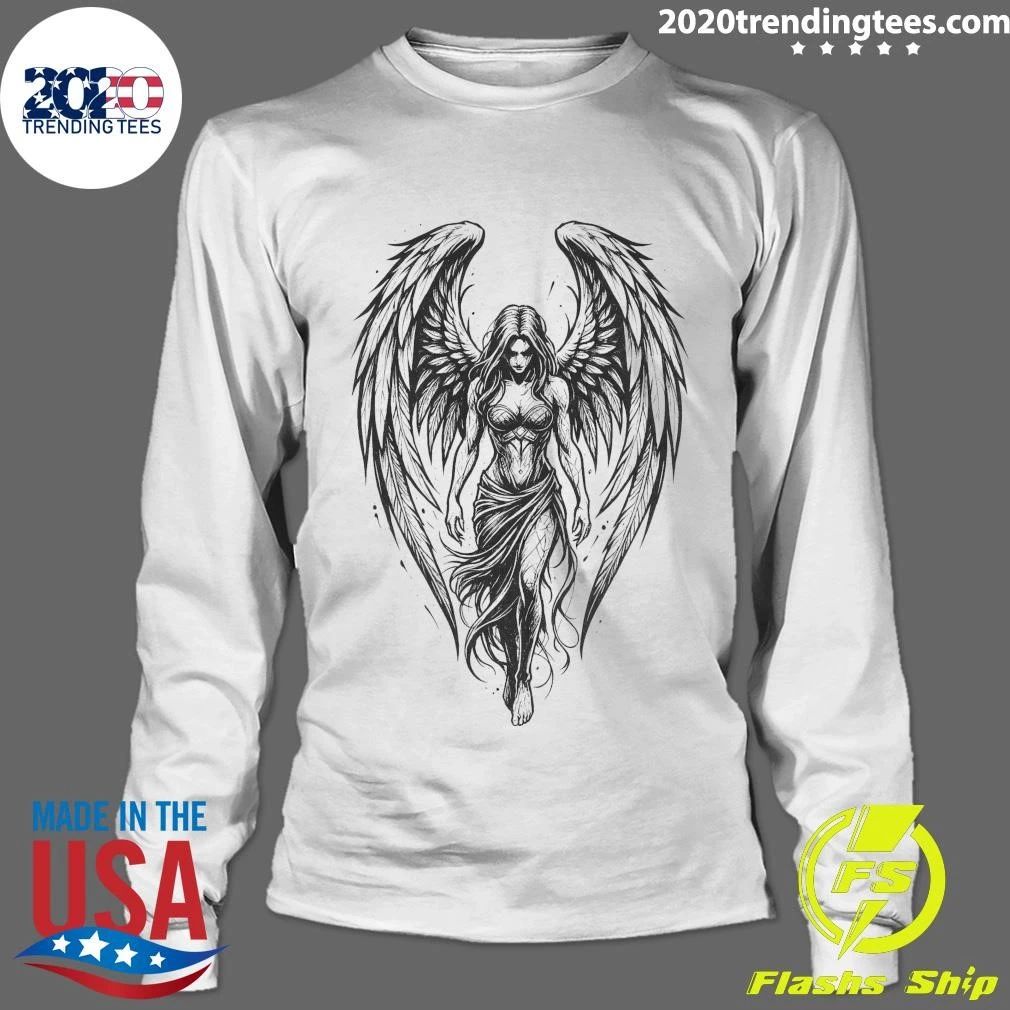 Dark Angel Wings Girl Shirt
