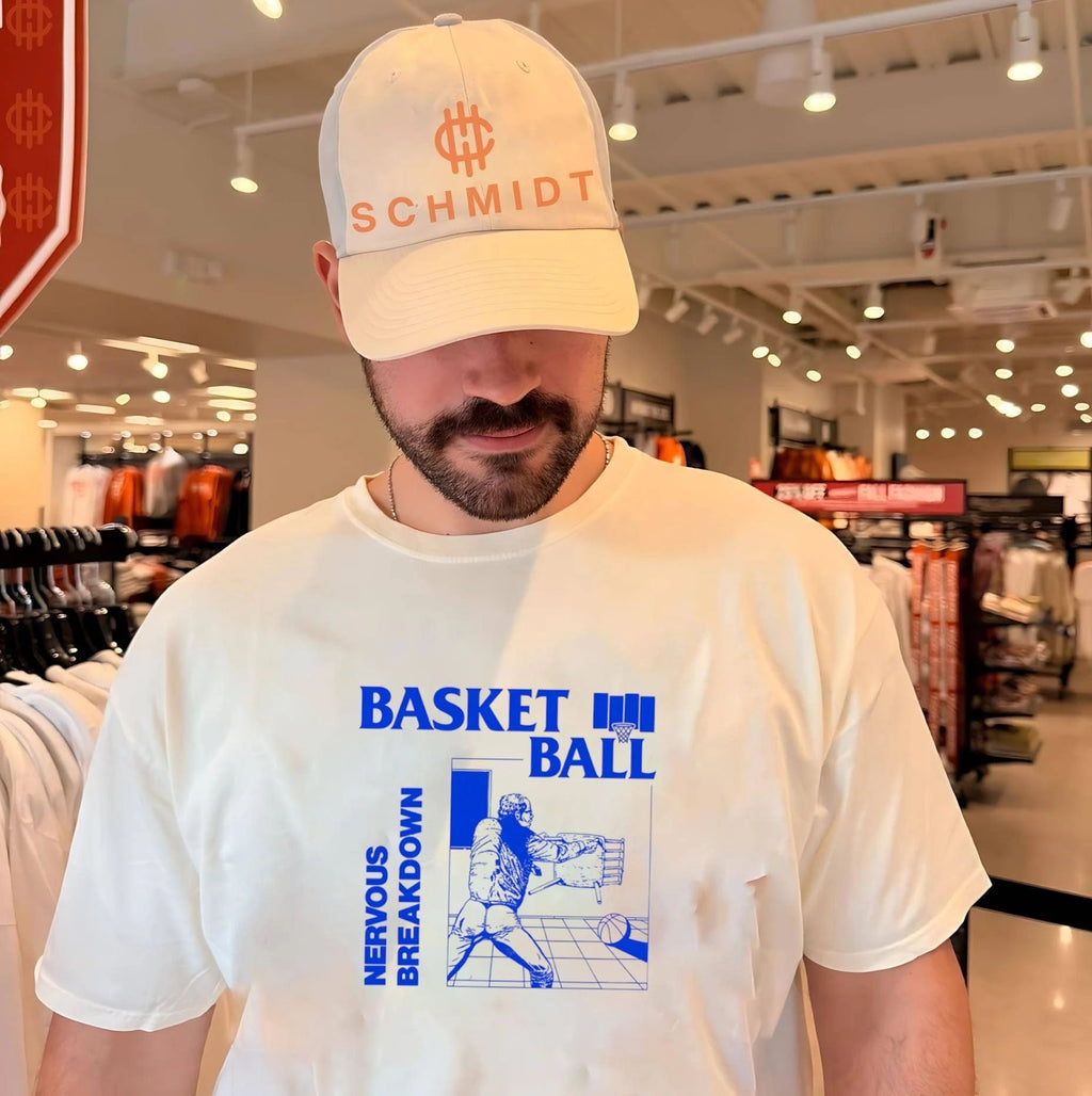 Basketball nervous breakdown office humor shirt