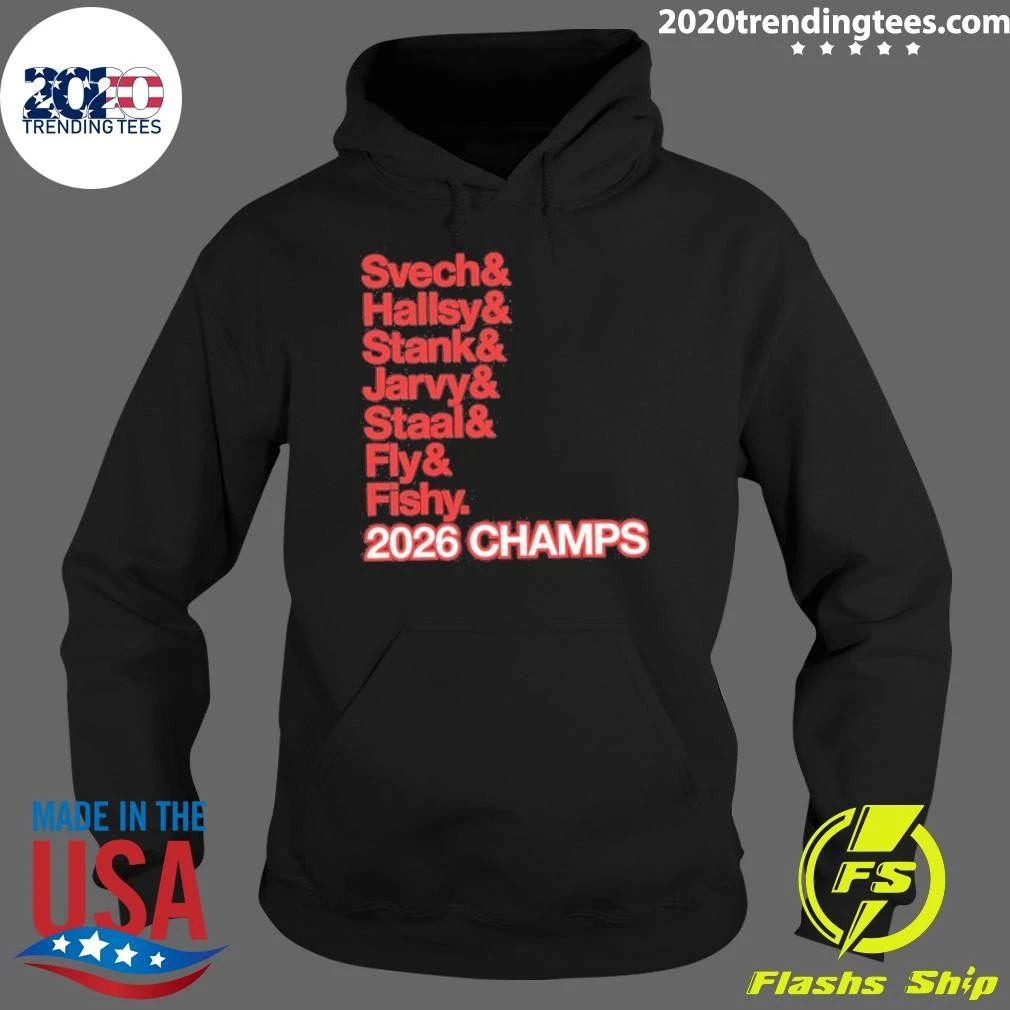 Carolina Hockey Ampersand 2026 Champs Svech Hallsy Stank Jarvy Staal Fly And Fishy Shirt