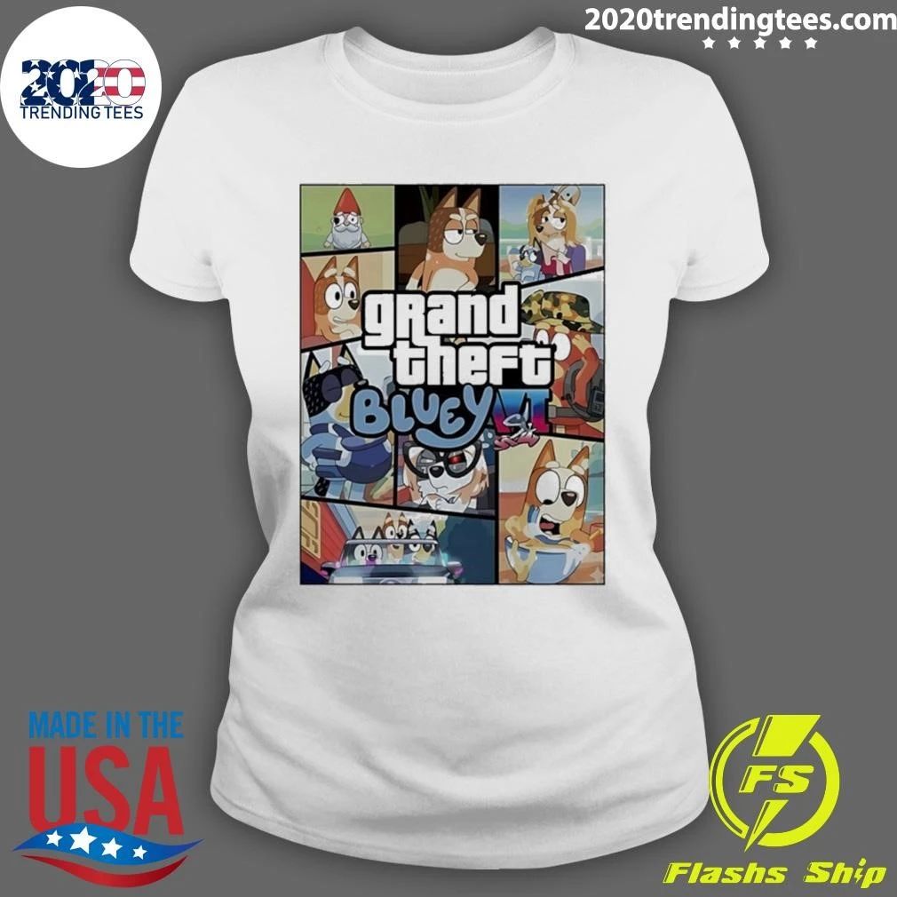 Grand Theft Bluey Gamer Shirt