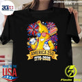 Patriotic Banana Baseball America 250th Anniversary 1776 2026 Shirt