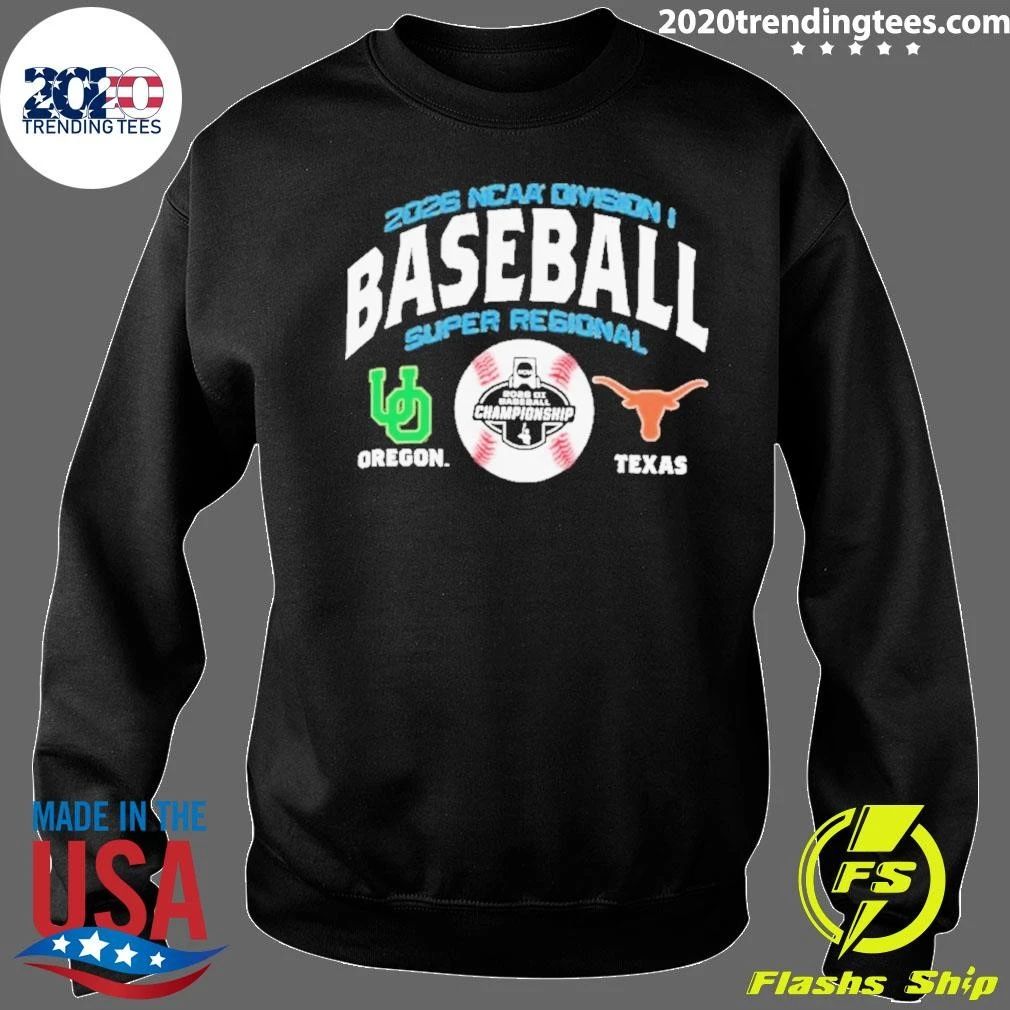 Texas Vs. Oregon 2026 NCAA Baseball Super Regional Matchup Shirt