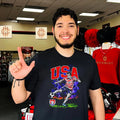 USA World Cup skeleton soccer player vintage shirt
