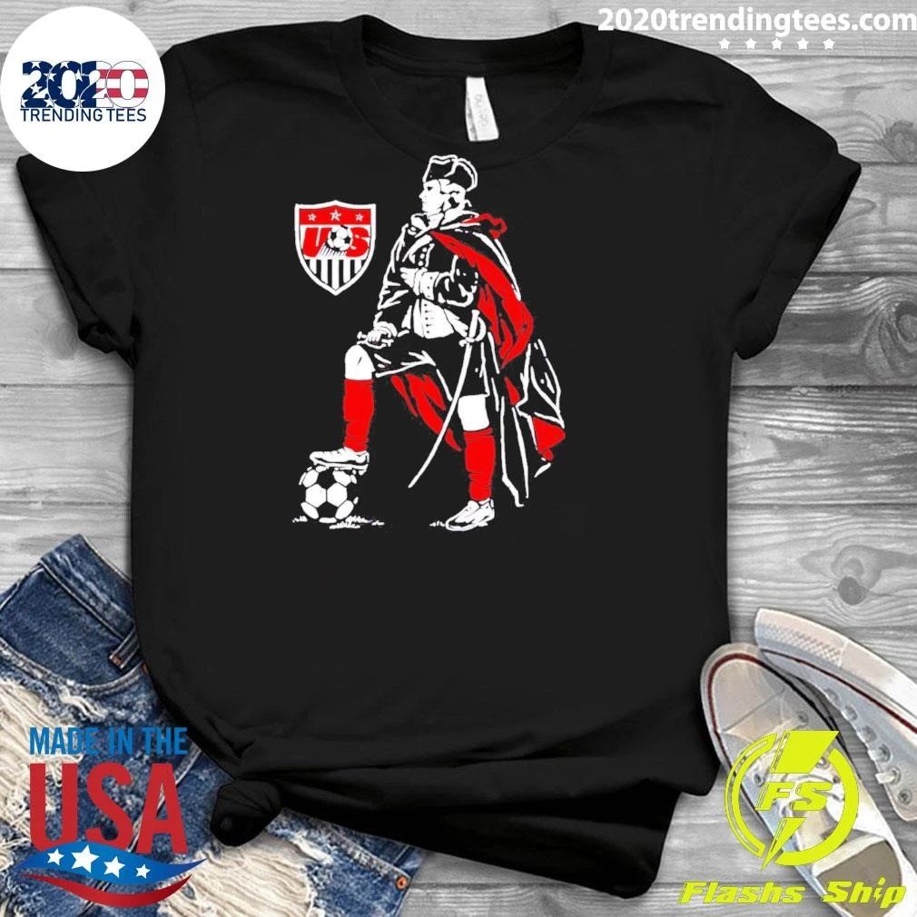 U.s. Soccer Patriot Paint Graphic Shirt