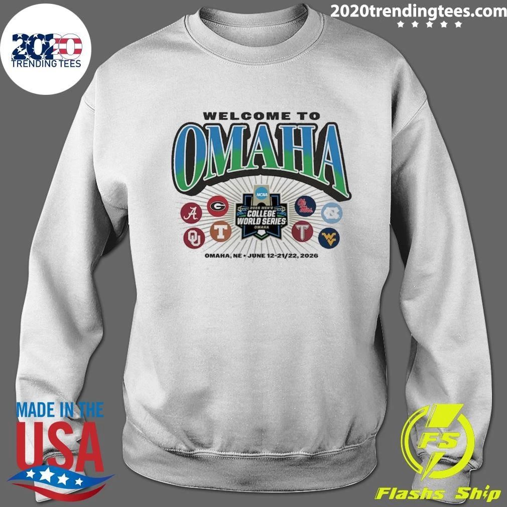 Welcome to Omaha Men’s College World Series June 12-22, 2026 NCAA Baseball Shirt