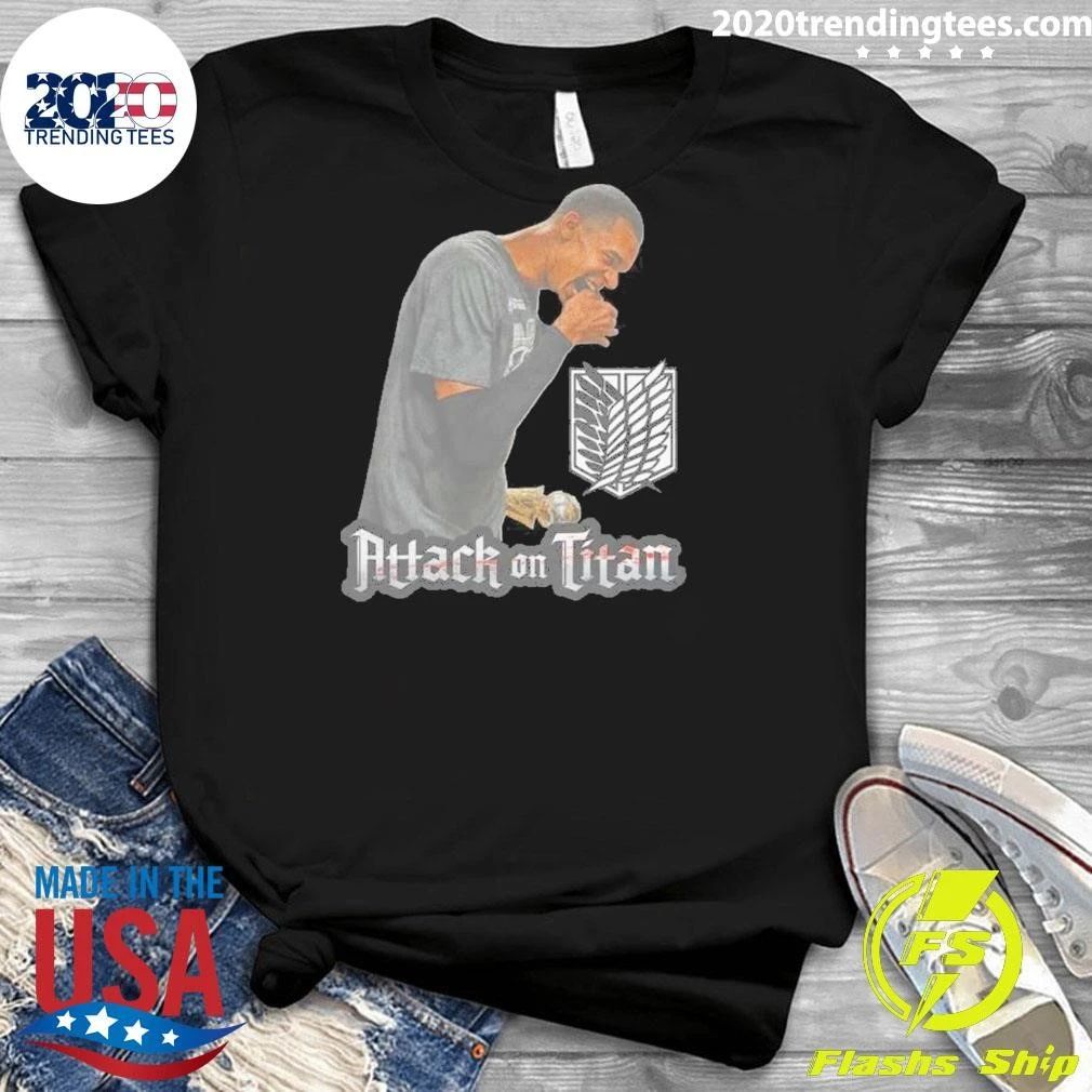 AOT VW Spurs Victor Wembanyama Attack On Titan Shirt