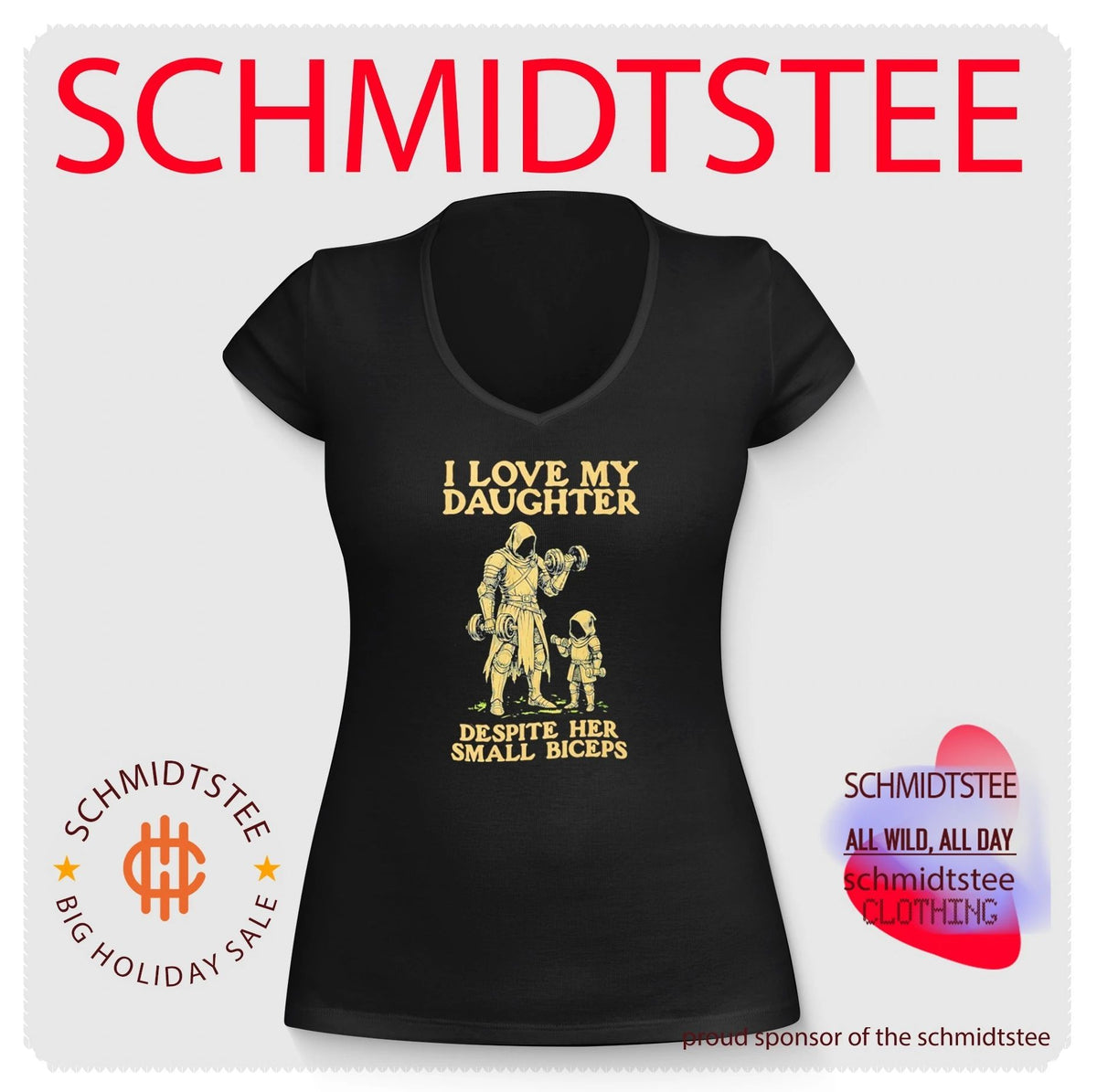 Fatherhood And Fitness I Love My Daughter Despite Her Small Biceps Shirt