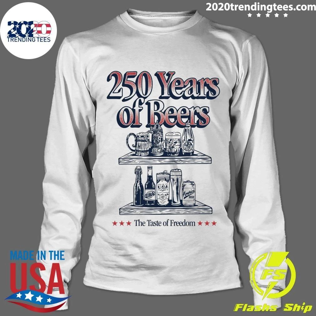 The Taste of Freedom 250 Years of Beers Pocket Tee Shirt