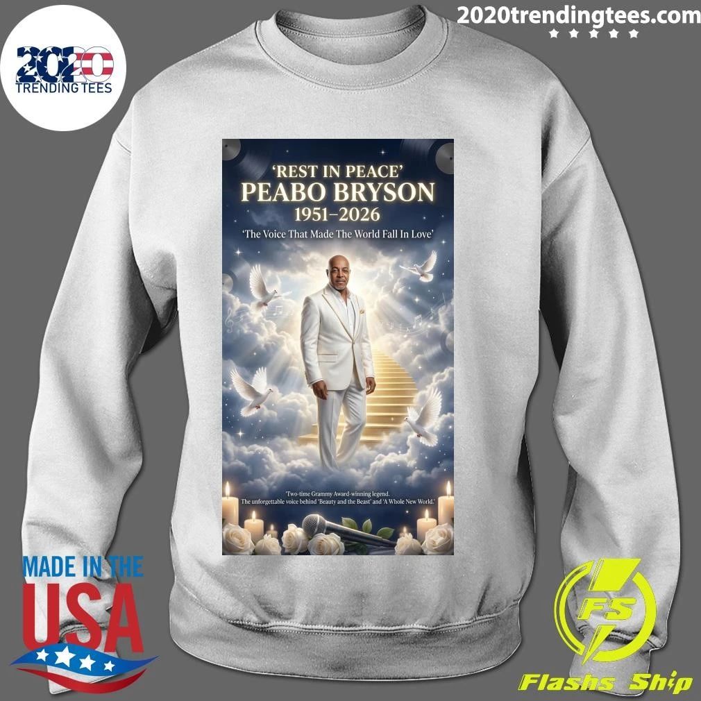 Rest In Peace Peabo Bryson 1951-2026 The Voice That Made The World Fall In Love Shirt