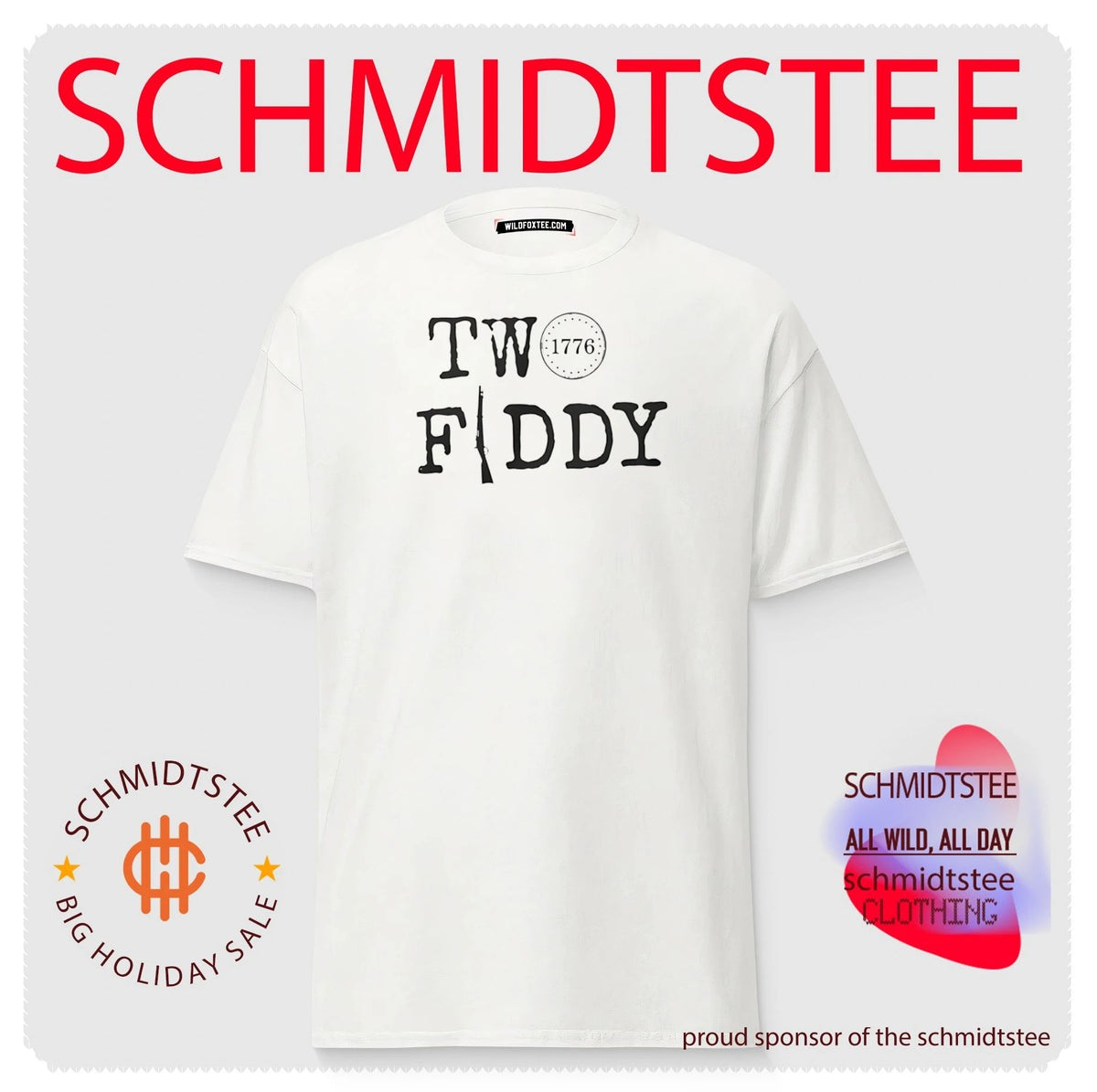 Two Fiddy 1776 2026 shirt