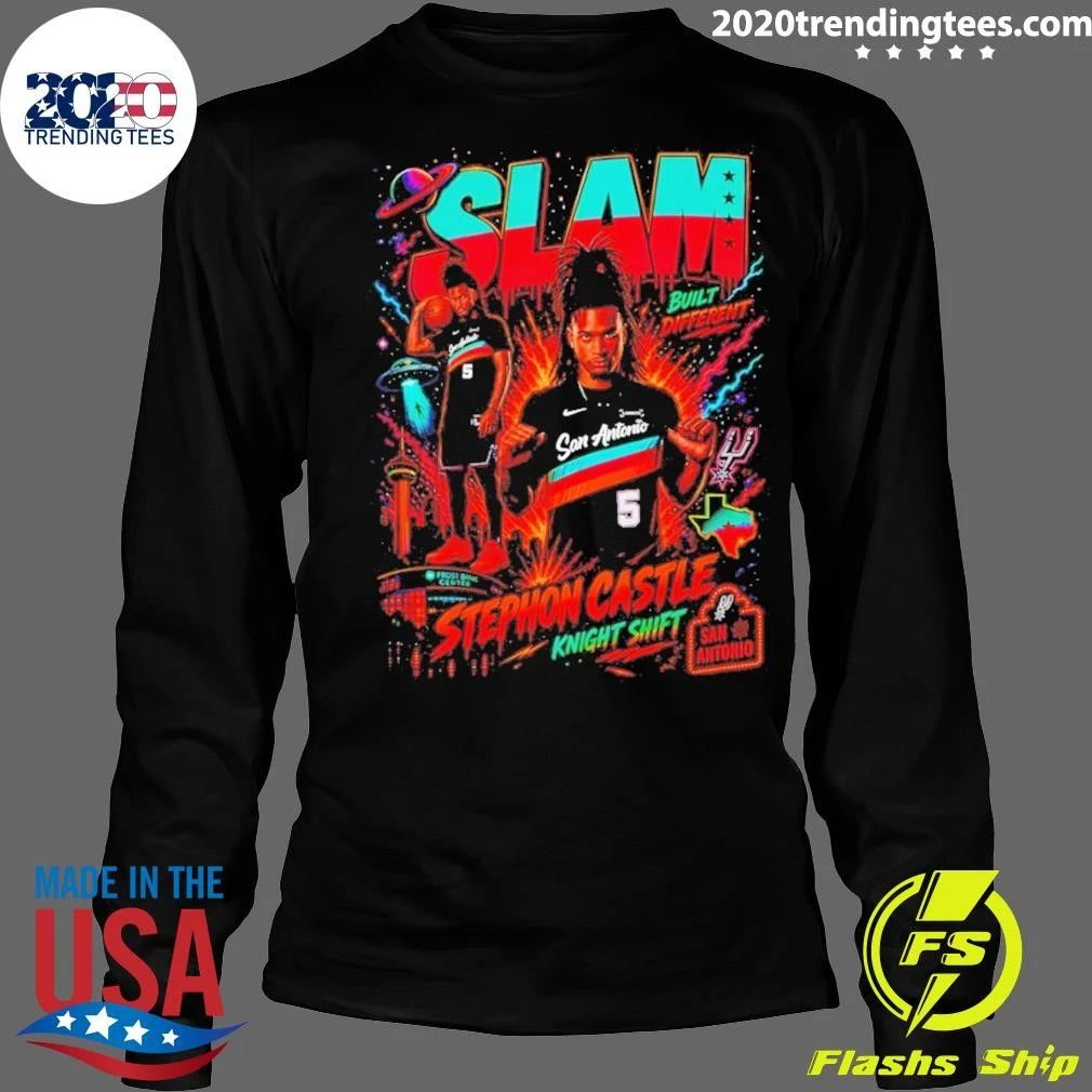 Stephon Castle Knight Shift San Antonio Spurs Basketball Slam Ufo Built Different Shirt