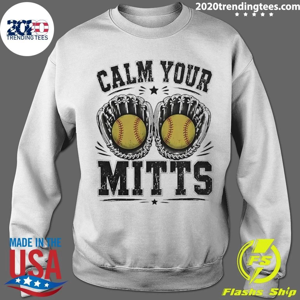 Calm Your Mitts Softball Grandma Shirt