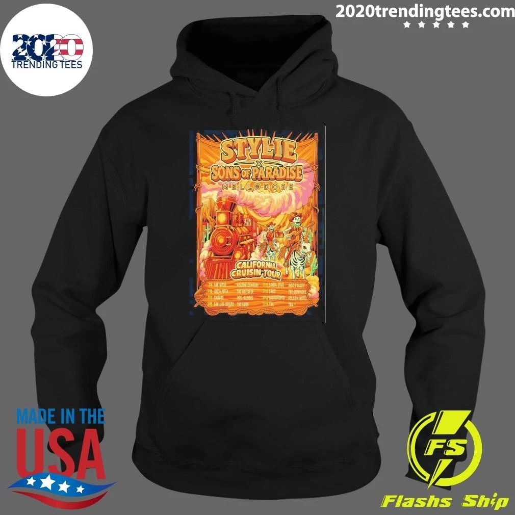 Stylie x Sons of Paradise Mellodose California Cruisin Tour 2026 Shirt