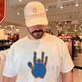 Jerry Garcia Blue & Orange Hand Shirt