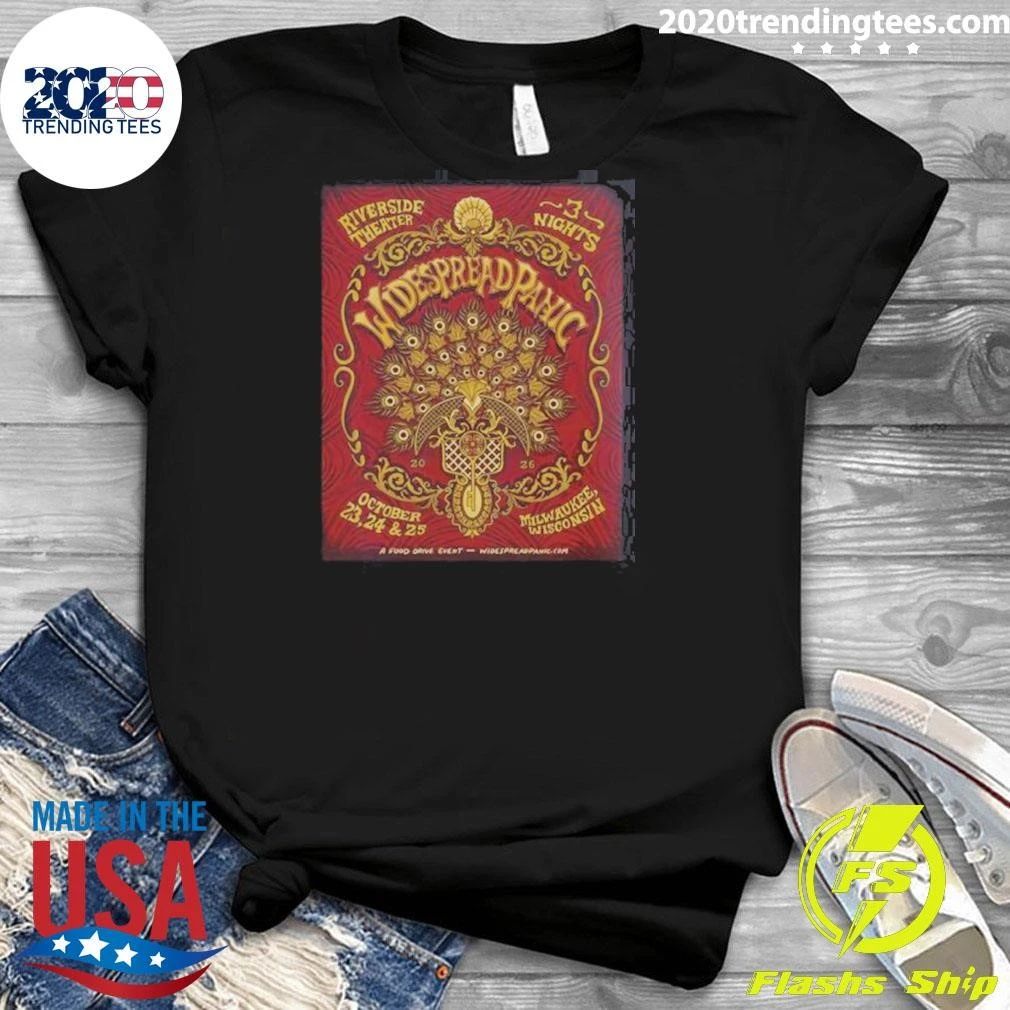 Widespread Panic Live At Riverside Theater Milwaukee Wisconsin On October 23 24 And 25 2026 Shirt
