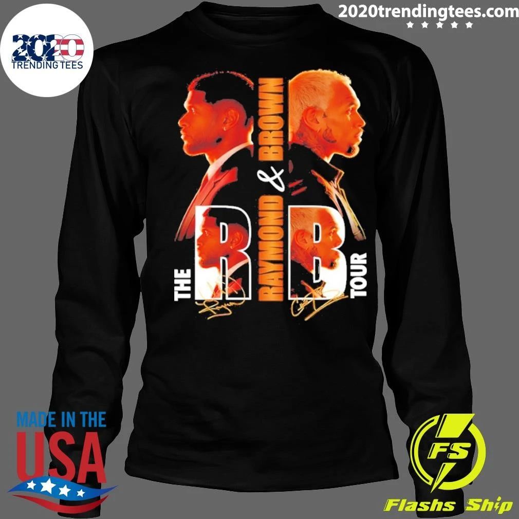 Usher And Chris Brown Raymond And Brown The R B Tour Concert Signatures Shirt