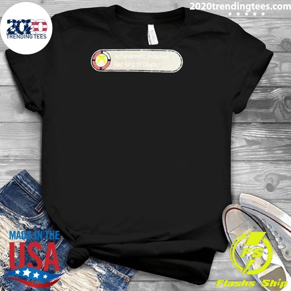 Achievement Unlocked Red Ring Of Death Shirt
