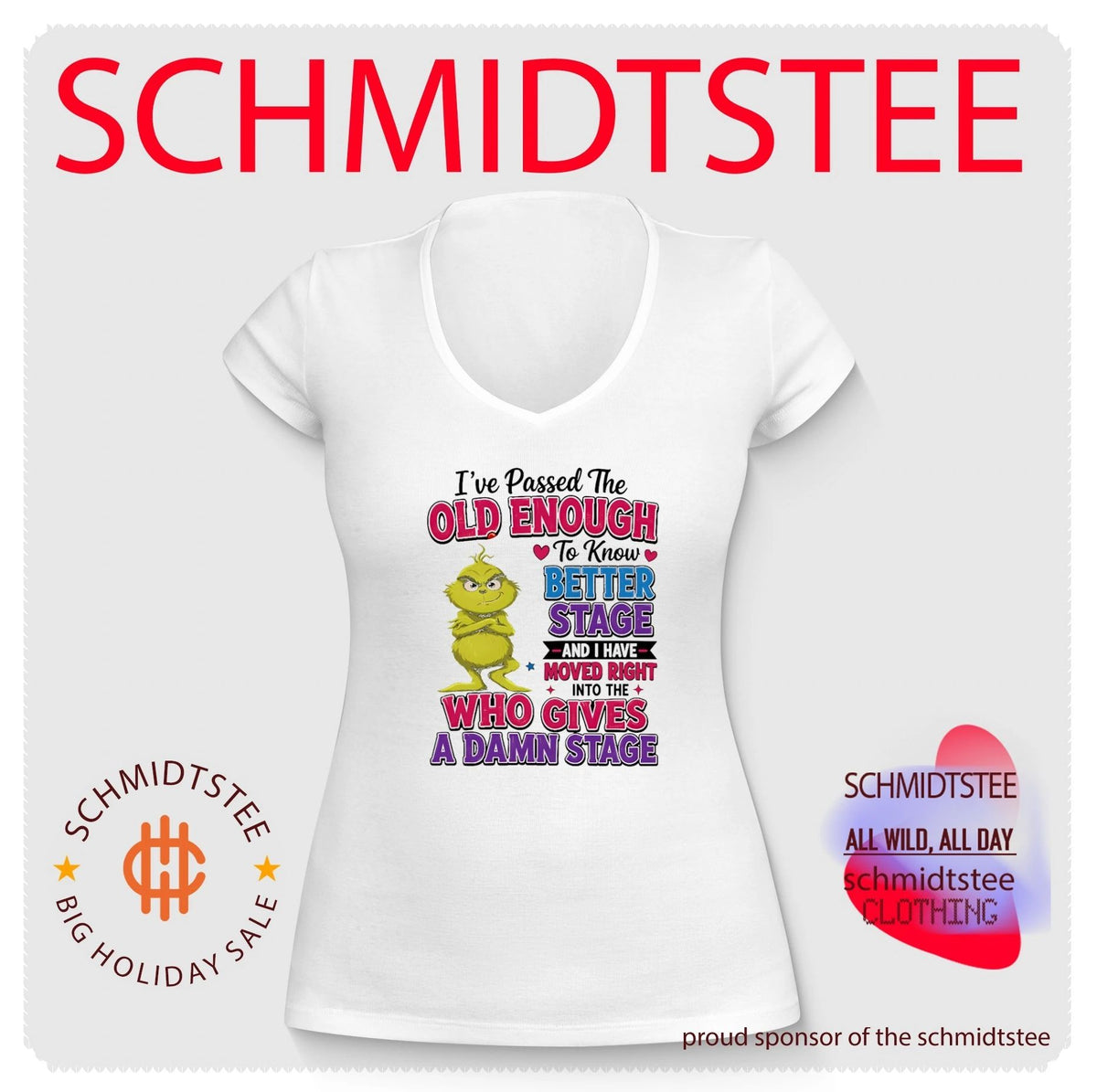 I Have Passed the Old Enough to Know Better and Who Gives a Damn Stage shirt