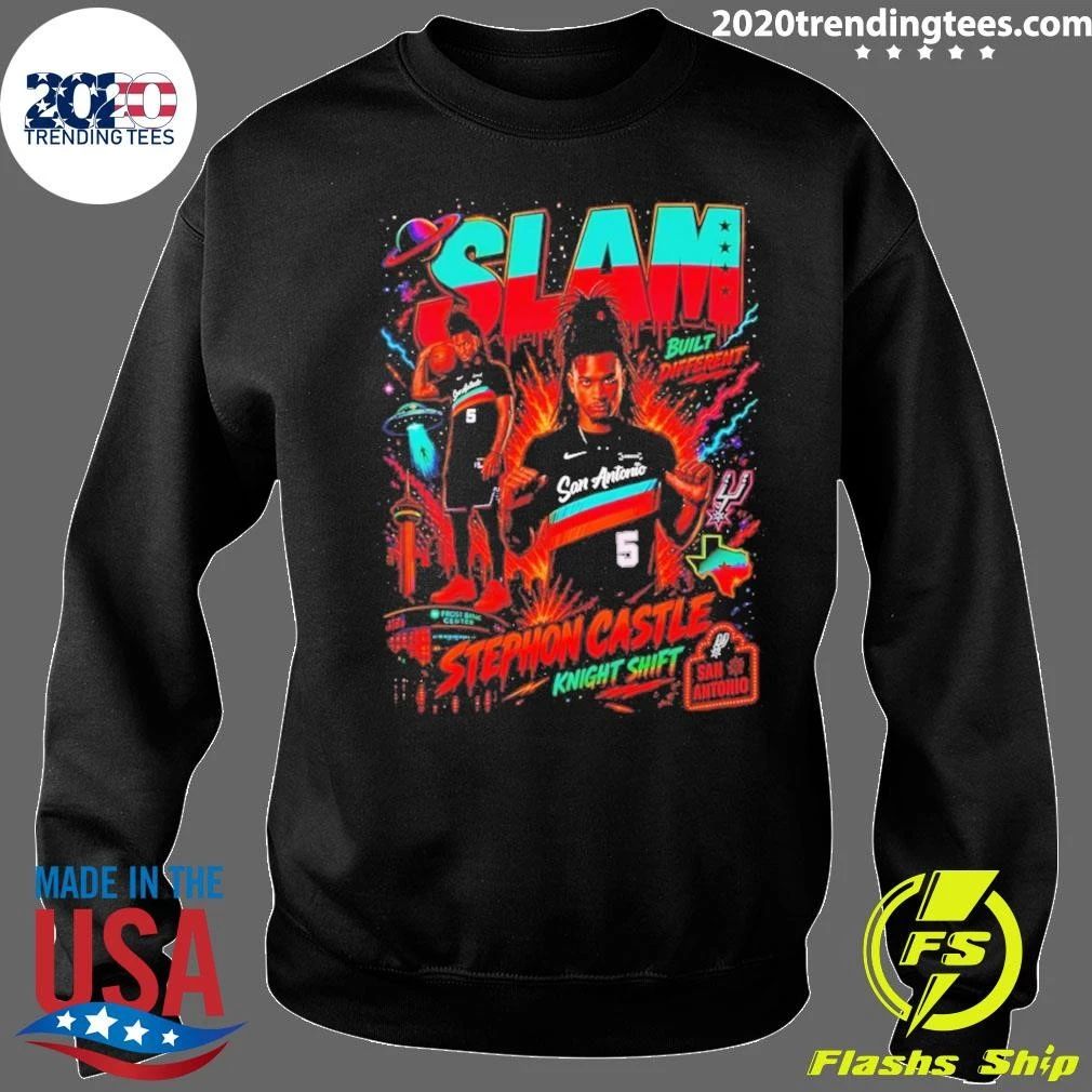 Stephon Castle Knight Shift San Antonio Spurs Basketball Slam Ufo Built Different Shirt