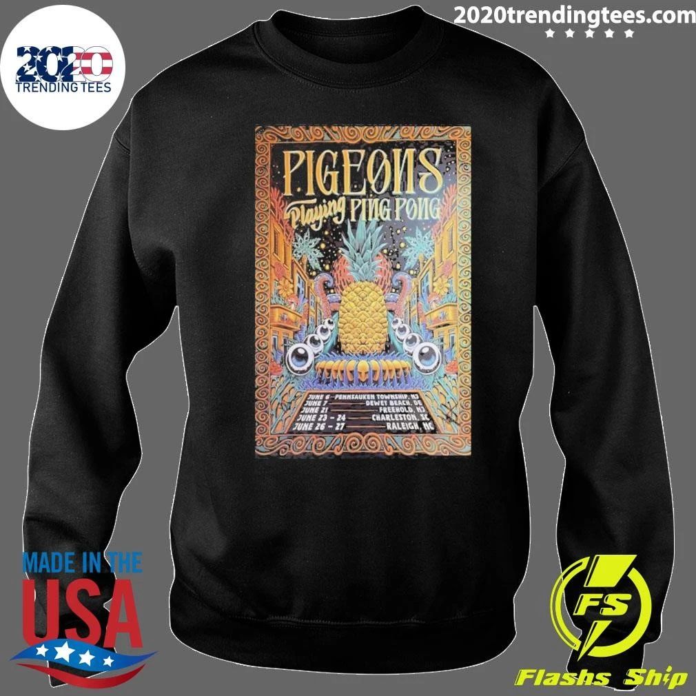 Pigeons Playing Ping Pong Tour June 6-27 2026 Poster Shirt