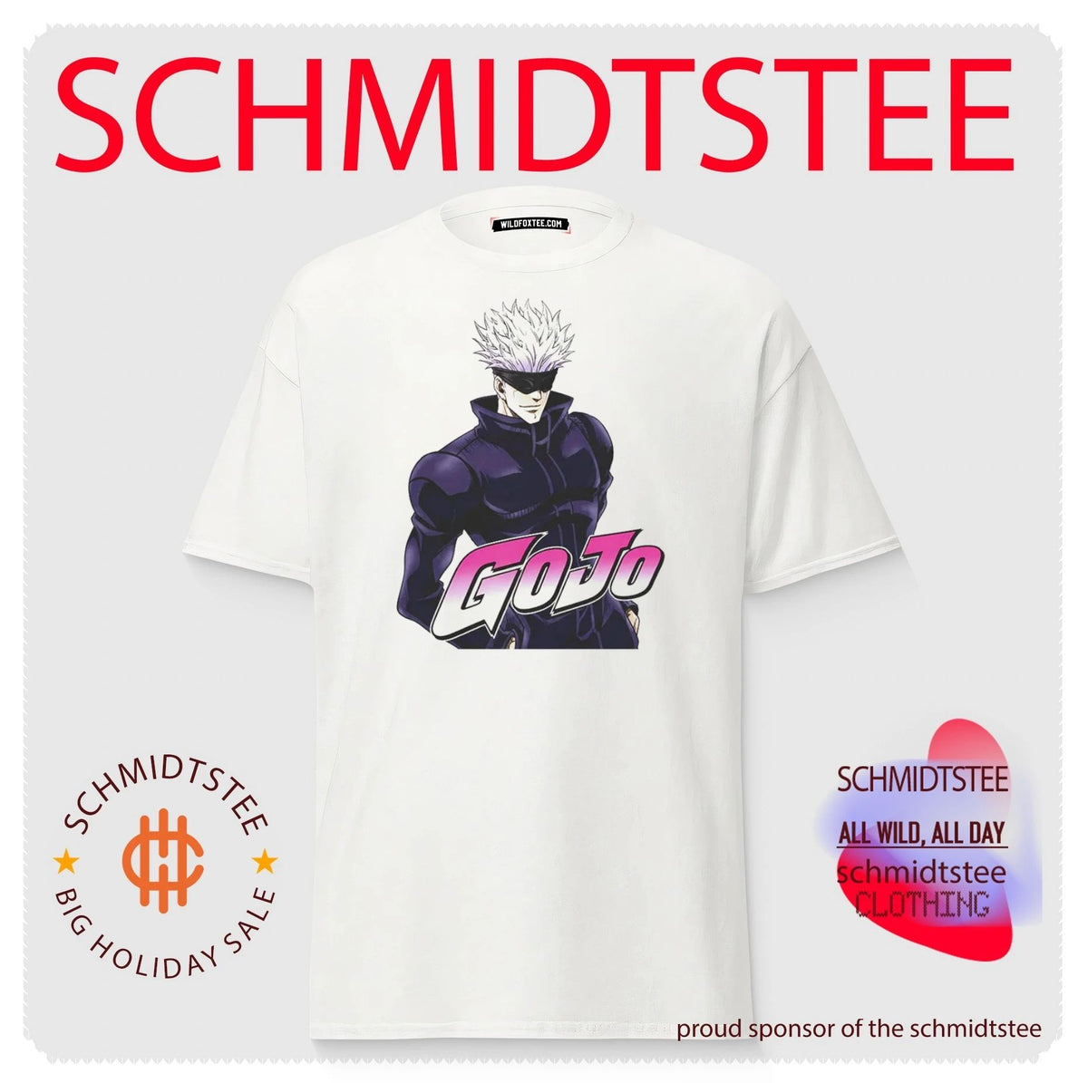 Satoru Gojo GO JOJO Anime Style Jujutsu Kaisen shirt