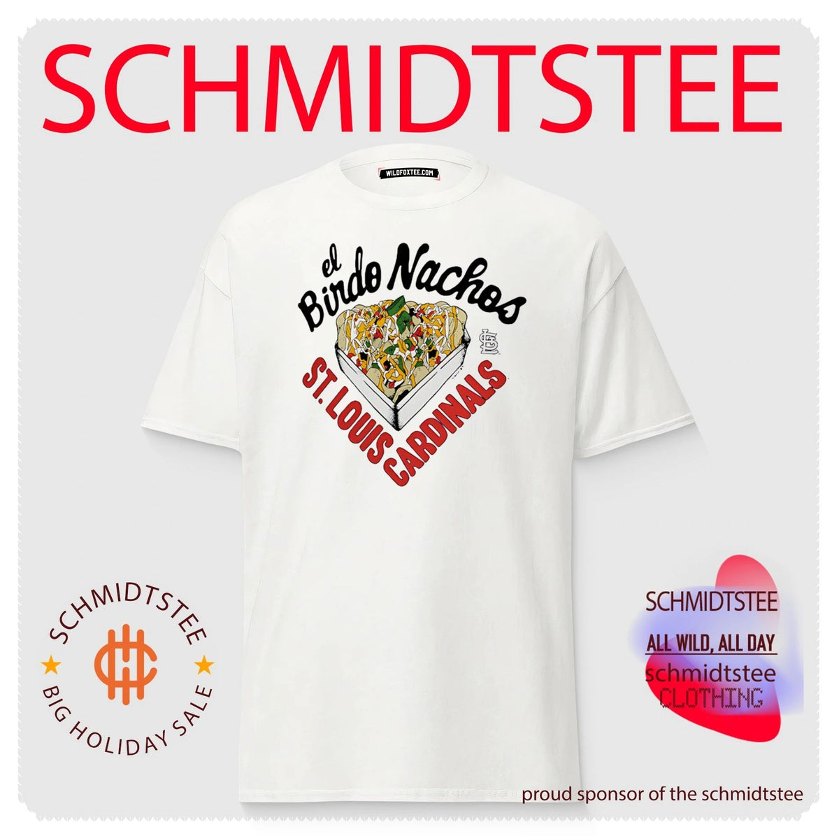 St. Louis Cardinals el Birdo Nachos food shirt