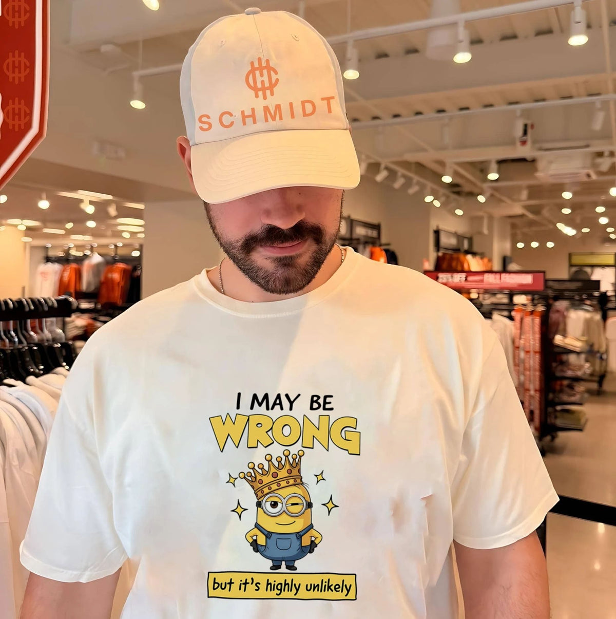 I may be wrong but it’s highly unlikely Minion shirt