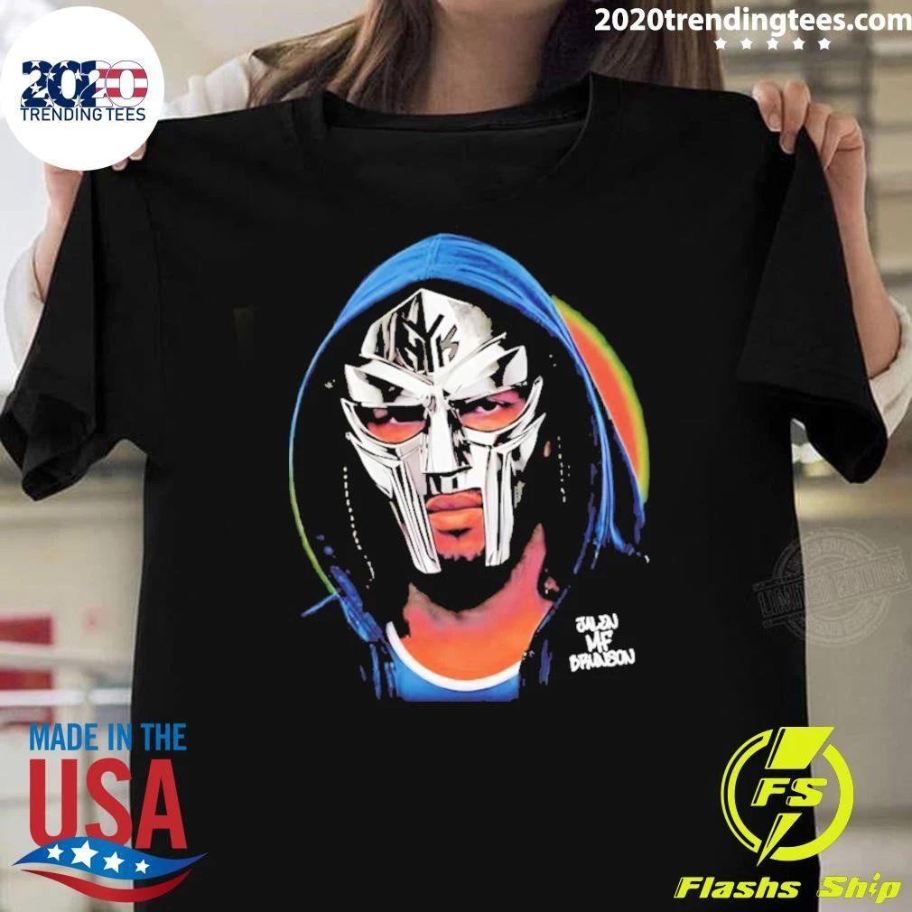 Jalen Brunson Mf Doom Mask Nba Basketball Jalen Mf Brunson Parody Shirt