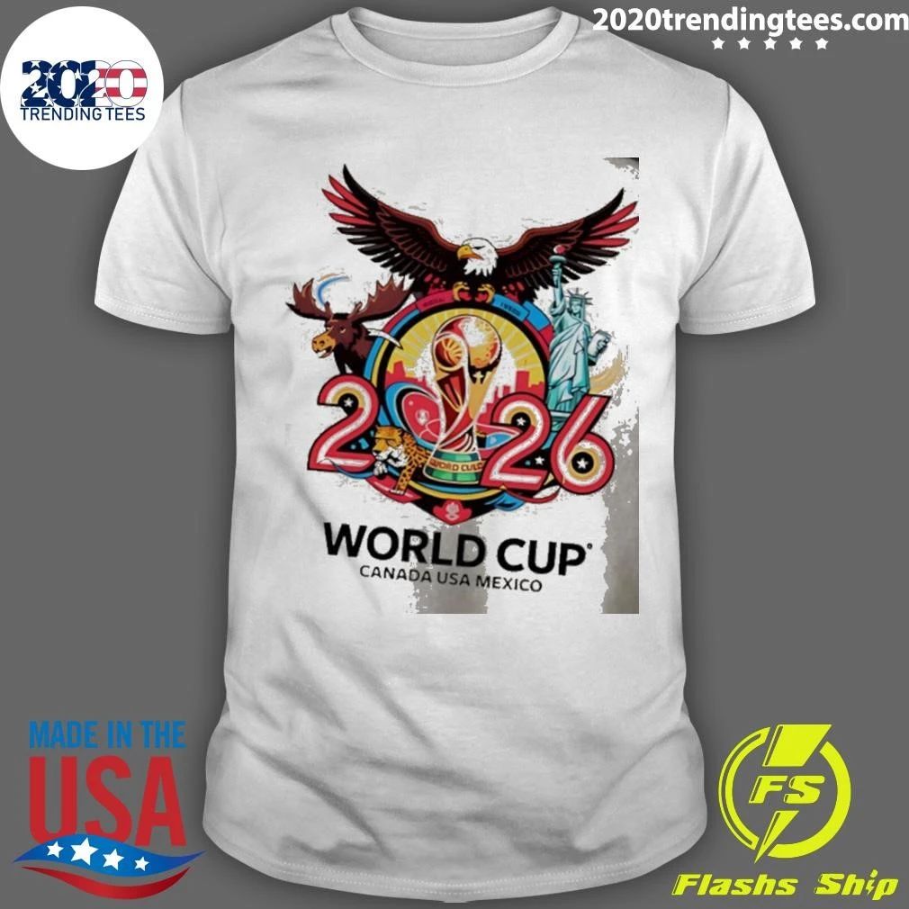 World Cup 2026 Canada Usa Mexico Mascot Shirt
