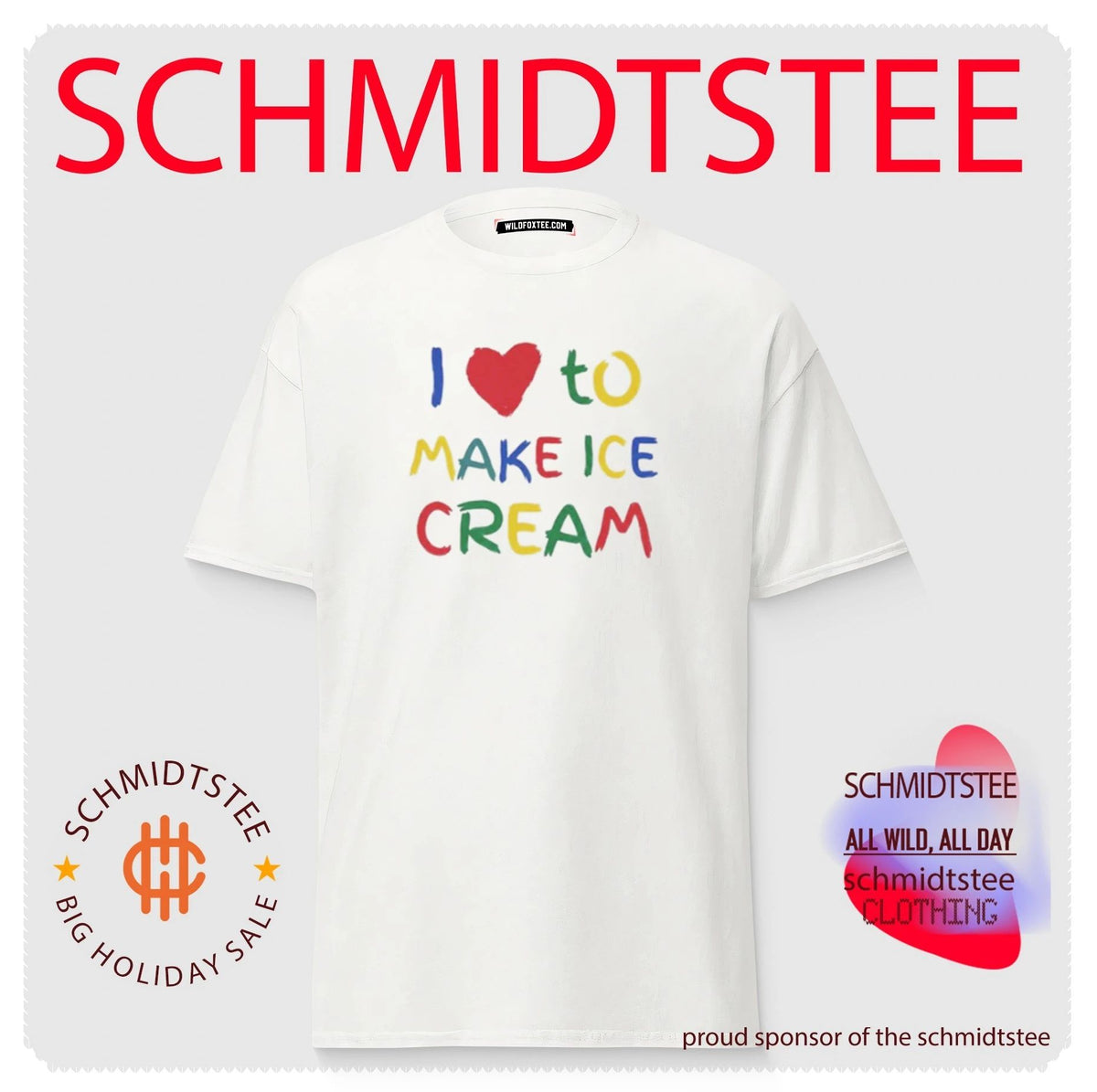 I Love to Make Ice Cream dessert baking shirt