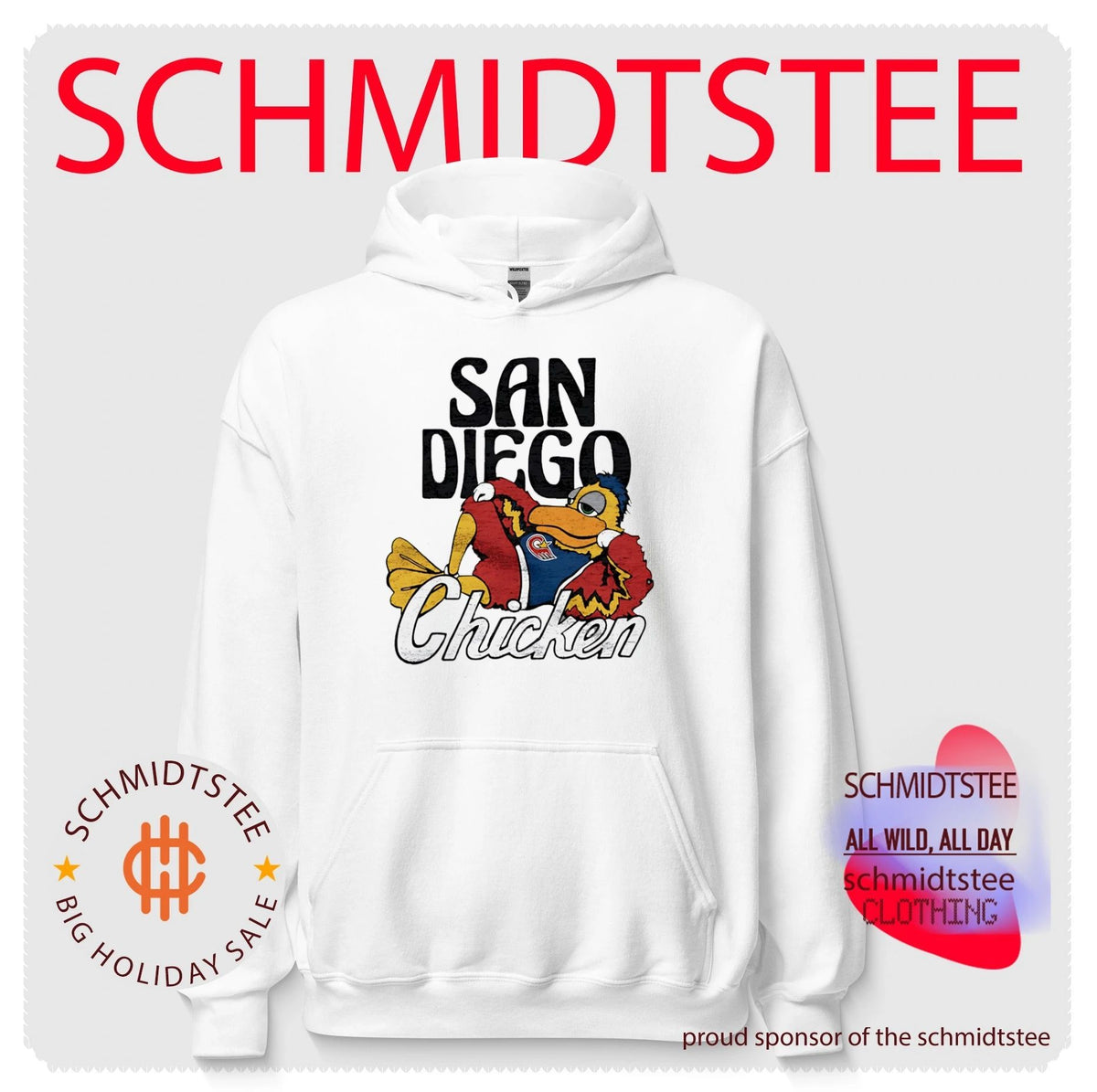 San Diego Padres Chicken Mascot cartoon shirt