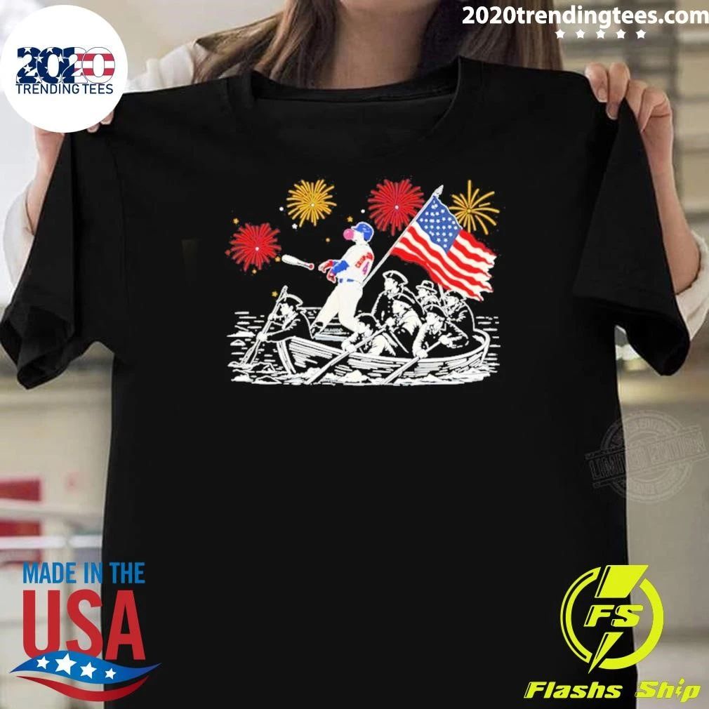 Chicago Cubs Pca Crossing The Delaware 4th Of July Shirt