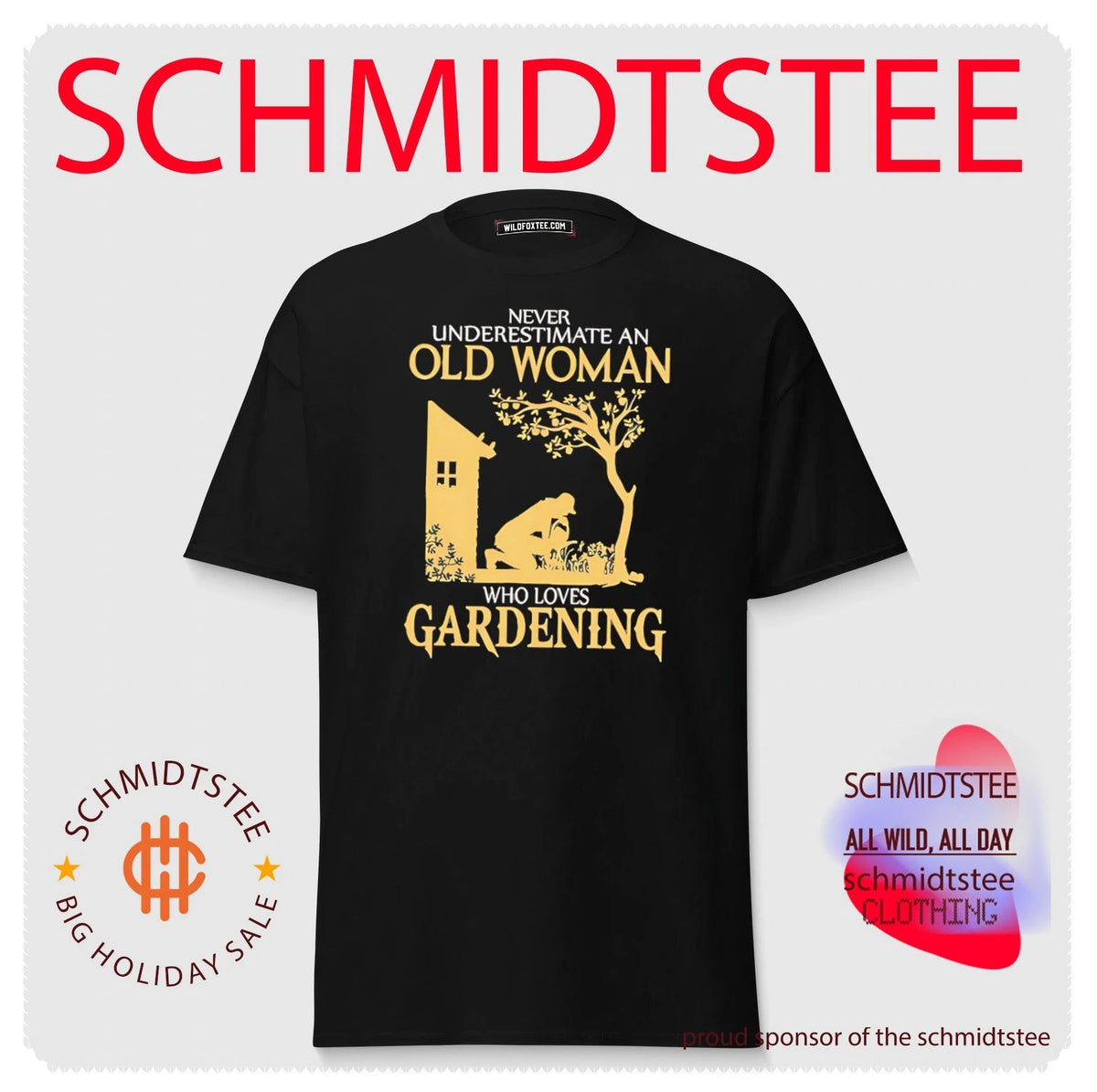 Never underestimate an old woman who loves gardening vintage shirt