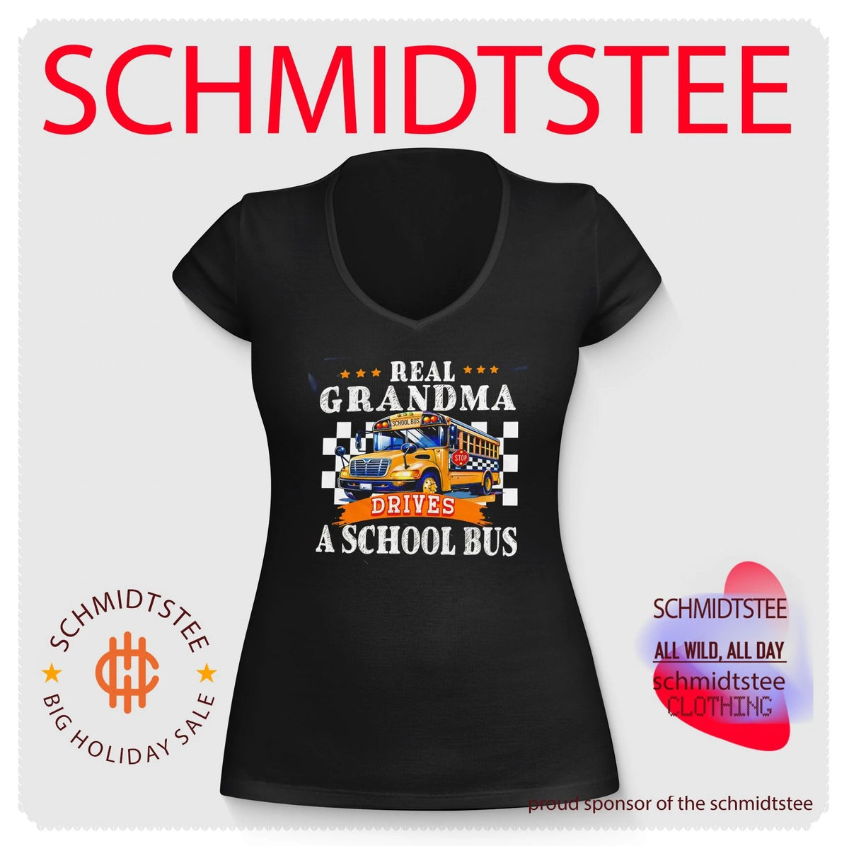 Real grandma drives a school bus vintage shirt