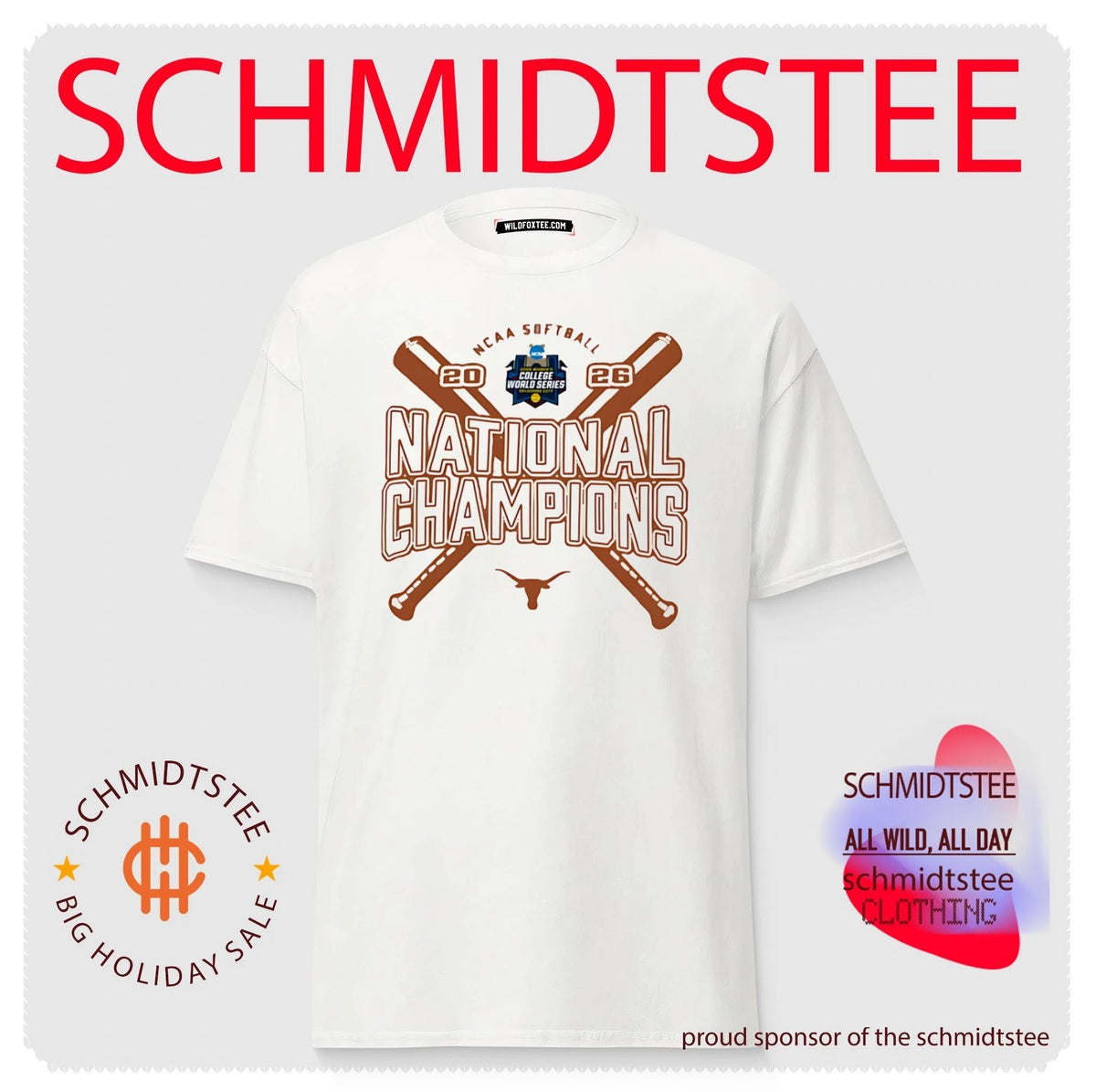 2026 NCAA Softball Women’s College World Series Champions Texas Longhorns shirt