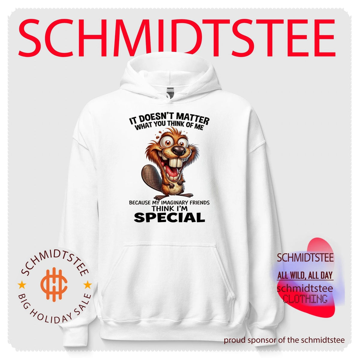 It doesn’t matter what you think of me because digital illustration beaver shirt