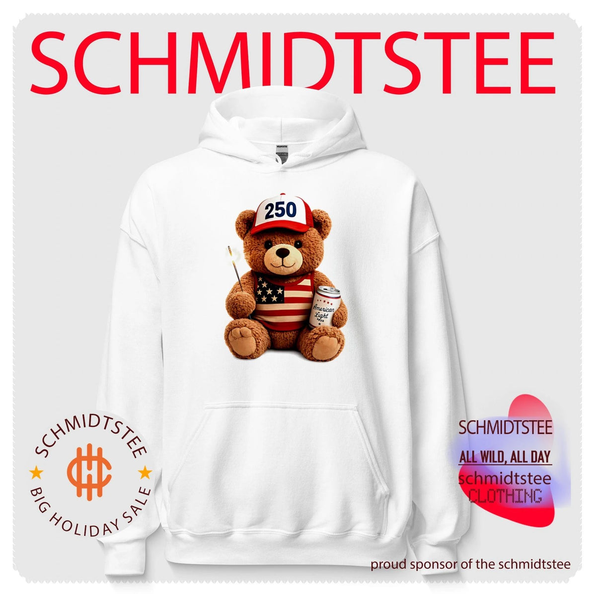 American bear ready to celebrate 250 years of the USA shirt