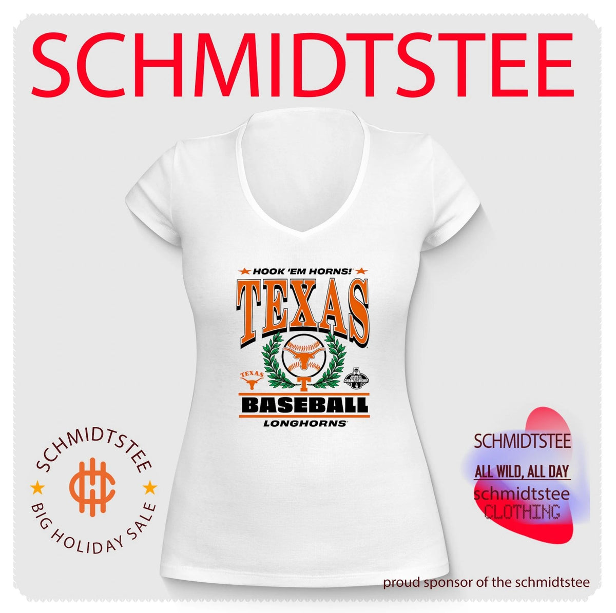 Texas Longhorns Hook ‘Em Horns 2026 DI Baseball Championship shirt